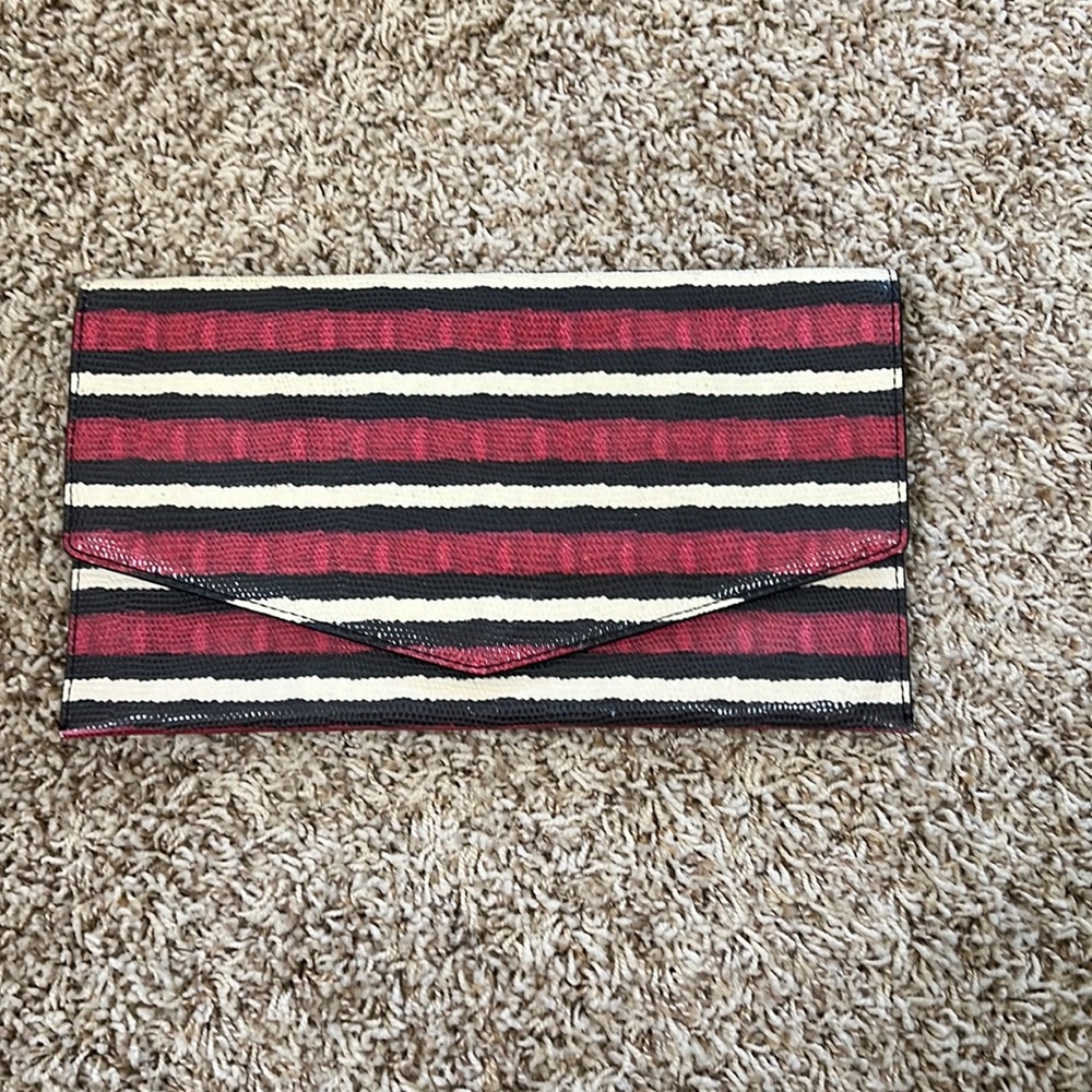 Cole Haan lizard print clutch
